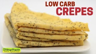 Crepes Rezept ohne Mehl und Zucker So kannst du die besten Low Carb Crepes selber machen [upl. by Ahsinna800]