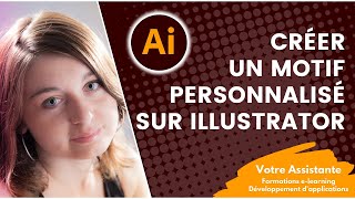 Créer un motif personnalisé sur Illustrator [upl. by Suirauqed]