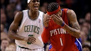 Rajon Rondo vs Allen Iverson 20082009  18 points 8 assists  Highlights vs Detroit Pistons [upl. by Eedeed]