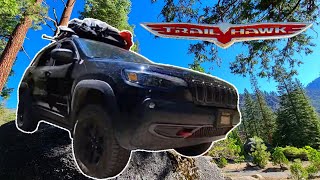 Was This Jeep Cherokee Trailhawk Built For Overlanding  Leavitt Lake CA [upl. by Kifar]