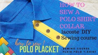 How To Sew A Placket On A Shirt 💗 Sewing Technique For Beginners How To Make Easy Placket sewing [upl. by Milford194]