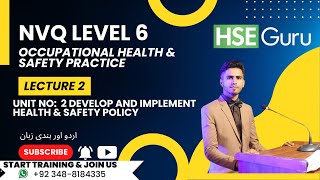 Pro Qual NVQ level 6  unit 2 Develop And Implement Health amp Safety Policy [upl. by Ennovihc]