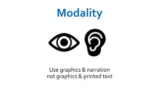 Modality Principle  The 12 Multimedia Instructional Principles [upl. by Seften]