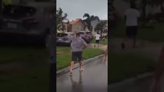 Tornado hit this community hard hurricane Milton Port St Lucie Florida [upl. by Aztiram]