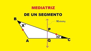 ✅APLICACIÓN DE LA MEDIATRIZ TRIÁNGULOS ISÓCELES  Ejercicio [upl. by Ahsiatal33]