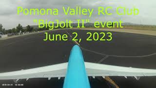 HSD 747 flight at Big Jolt II in Pomona [upl. by Ellehc]