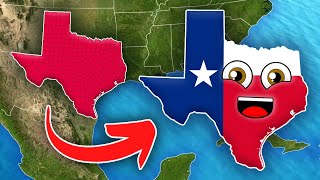 Geography of Texas  50 States of America [upl. by Aihsercal805]