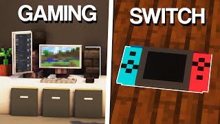 Minecraft 10 Gaming Build Hacks amp Ideas [upl. by Hniv]