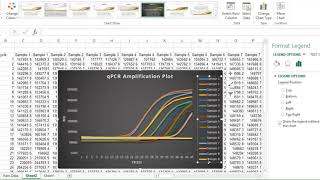 Plotting qPCR Raw data in Excel [upl. by Saw]