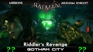 Batman Arkham Knight Riddlers Revenge Side Mission Walkthrough [upl. by Htieh]