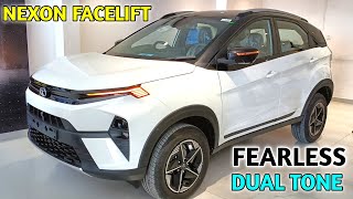 Tata Nexon Facelift 2023  Tata Nexon Fearless DT 2023  Gks car vlogs [upl. by Aicilet]