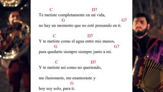 Te Metiste Ariel Camacho Letra Y Acordes Tutorial [upl. by Cromwell]