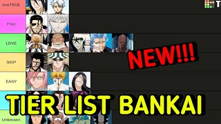 BLEACH Soul Reaper TIER LIST ปลดปล่อยบดาบ สายฟรีสายเติมควรทำตัวไหนก่อน [upl. by Threlkeld]