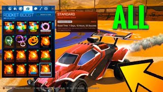 EVERY PAINTED STANDARD BOOST IN ROCKET LEAGUE [upl. by Mccollum]