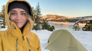 Solo Winter Camping With No Fire  Staying Warm in Freezing Temps [upl. by Stetson]