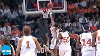 Candace Parker becomes 1st woman to dunk in NCAA tournament history [upl. by Blaine]