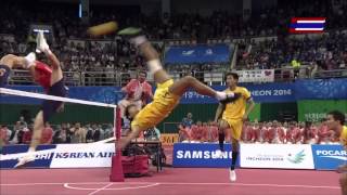 Thailand  Korea 2014 ASIAN GAMES SEPAKTAKRAW Gold Medal Match [upl. by Michail814]