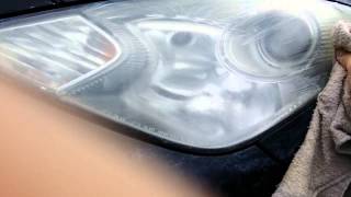 Чистка фар зубной пастой  Cleaning Headlights With Tooth Paste [upl. by Constance]