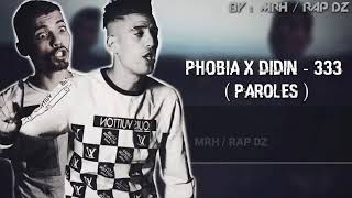 PHOBIA ISAAC X DIDIN KLACH  333  LYRICS  الكلمات [upl. by Bernetta]