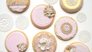 How To Use SugarVeil® Icing To Decorate Wedding Cookies [upl. by Eiggem]