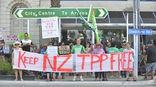 Gisborne TPPA protest is the biggest one yet [upl. by Paget]