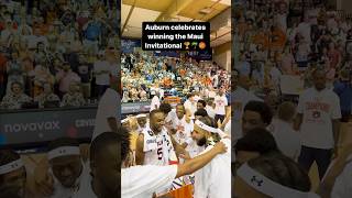 Watch the Auburn Tigers celebrate their Maui Invitational championship Footage by Justin Lieber [upl. by Carolus]