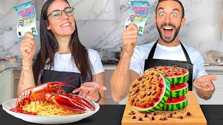 20€ A TESTA chi cucina il MENÙ MIGLIORE vs la MIA RAGAZZA [upl. by Gustavus]