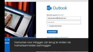 Hotmail aanmelden  Diensten [upl. by Henryson]