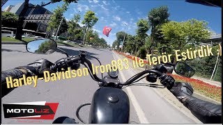 HarleyDavidson Iron 883 ile Teker Yapılmaz Dediler  Terör Estirdik [upl. by Gavrielle]