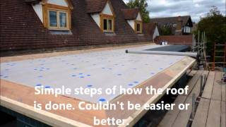 EPDM Flat Roofing project step by step [upl. by Bar]