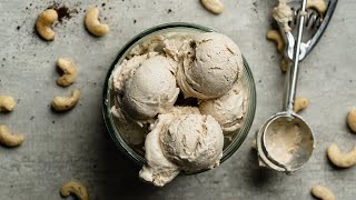 Vegan Vanilla ICE CREAM Recipe  NO Churn [upl. by Cirone77]