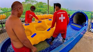 Aqua Coaster Water Slide at Wahoo Waterworld Bandung Indonesia [upl. by Plafker]