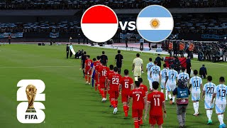 INDONESIA vs ARGENTINA penalti  FIFA World Cup 2026 USA  Full Match All Goals  PES Gameplay [upl. by Lelah]