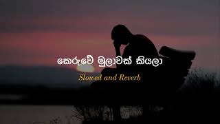 කෙරුවේ මුලාවක් කියලා  keruwe mulawak kiyala  Slowed and reverb [upl. by Madi]