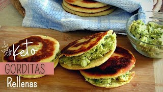 CÓMO HACER GORDITAS KETO RELLENAS O SOPES  RECETA KETO [upl. by Eirok680]