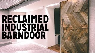 DIY Reclaimed Industrial Barn Door [upl. by Vanya706]