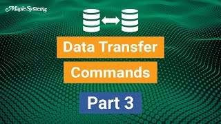 Data Transfer Commands  Part 3 [upl. by Arrek]