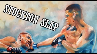 Nate Diaz vs Conor Mcgregor speed painting 1080p HD Stockton Slap [upl. by Irim]