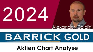 Barrick Gold Aktie Chart Analyse Rohstoffunternehmen fördert Gold Silber Kupfer zahlt Dividende [upl. by Simons]