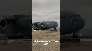 C17 Globemaster taking off in Afghanistan [upl. by Egamlat]