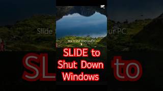 Slide to Shut Down 🤩😲🎉💯 windowstips windows11 new amazingshorts usefultips trendingshorts [upl. by Glennon]