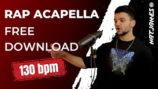 EDM Rap Acapella 130bpm  Download FREE Vocals quotHOOK RIGHTquot High Energy [upl. by Acile520]