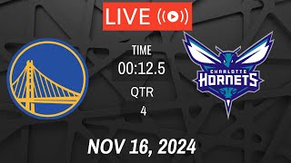 NBA LIVE Golden State Warriors vs Charlotte Hornets I November 16 2024 Warriors vs Hornets 2K Live [upl. by Fernald]