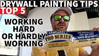 Top 5 quotDRYWALL PAINTINGquot Tips for a Pro Finish [upl. by Ynehteb547]