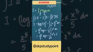 Integration 🔥 Integrates class 12 maths 🔥youtubeshorts shorts skpstudypoint [upl. by Aenat515]