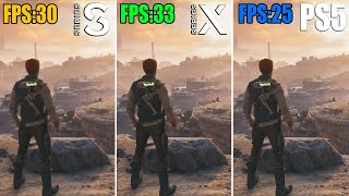 Star Wars Jedi Survivor Xbox Series S vs Series X vs PS5 Comparison  Loading Graphics FPS [upl. by Esimaj750]