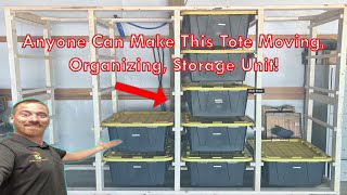 Make your Own movable Tote Storage Unit [upl. by Retxed261]