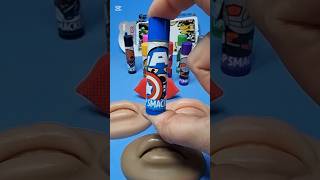 ASMR Marvel Lip 🫦 Smacker 💋💄 Capitan America 🇺🇸 Super Soldier 👮🏻 Punch 🥃 [upl. by Luca223]