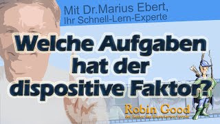 Welche Aufgaben hat der dispositive Faktor [upl. by Nolat]