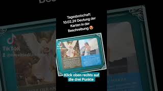 Tagesbotschaft 100224oracle spirituell tarot kartenlegenviraltiktok [upl. by Snevets]